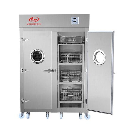 胜利牌 红外线不锈钢餐具高温消毒柜 酒店餐厅厨房用双门消毒柜