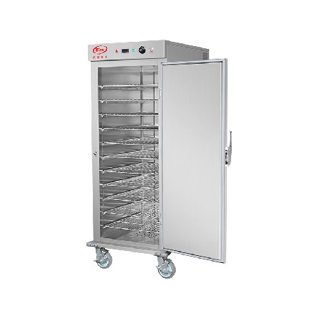 商用不锈钢11层单门保温餐柜SLW-11G 酒店食堂保温车移动保温柜