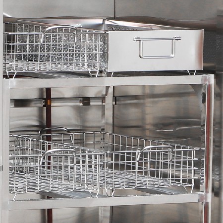 厨房碗托盘商用消毒柜 双门立式活动车远红外线餐具高温消毒柜